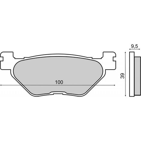 Bremsbelag Rms für Motorrad Yamaha 1700 xv 2003 bis 2004 vp14e /