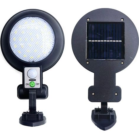 Wasserdichte Solar-Wandleuchte für den Außenbereich mit Bewegungsmelder, 5,5 V 2,5 W, für Garten, Hof, Villa, Balkon, Garage (1/5)