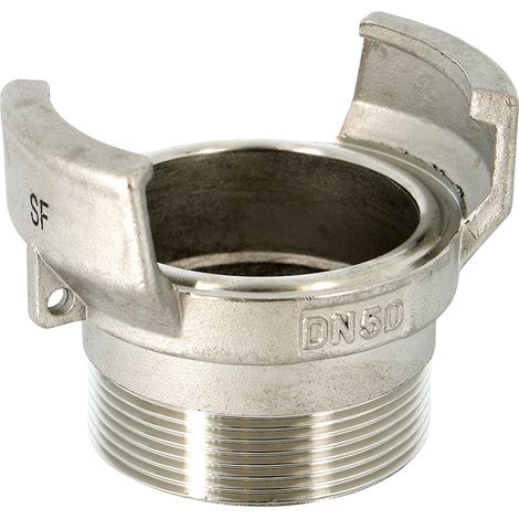 Raccord symétrique inox mâle 1"1/2 (40/49) sans verrou, sans joint, DN40 - SFERACO (1/2)