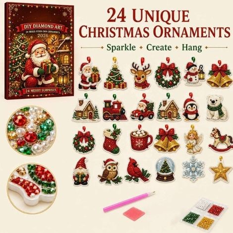 New Christmas decorations, DIY Christmas ornaments and hanging decorations set, 2026 Christmas DIY pendants -