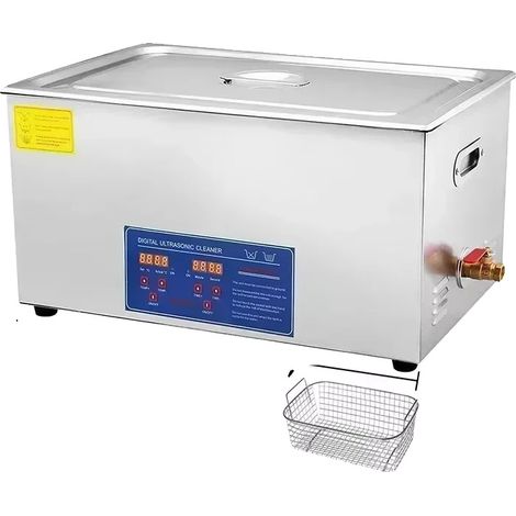 Nettoyeur Ultrasonique, Nettoyage en Profondeur, Contrôle Facile à Utiliser, 30L-600W, 220V-240V Prise EU-d (1/2)