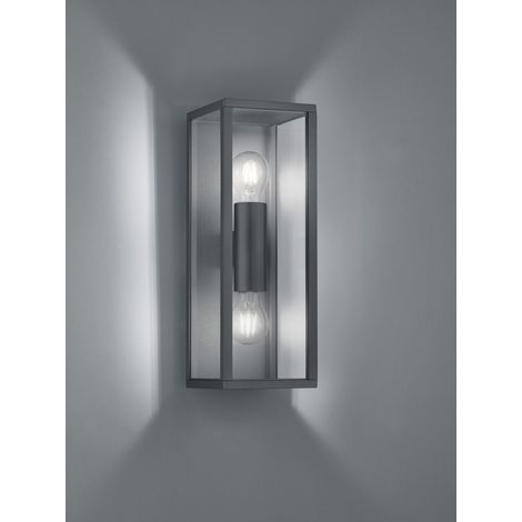 Applique Garonne Antracite Doppia Luce Sopra e Sotto IP44 Trio Lighting (1/5)