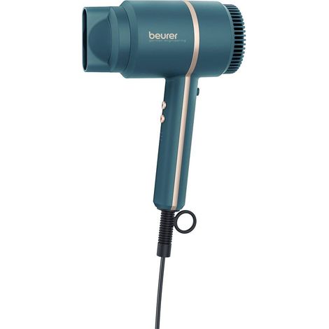 Asciugacapelli Compatto Beurer HC 35 Ocean con Funzione a Ioni e Display LED da Viaggio Turchese (1/5)