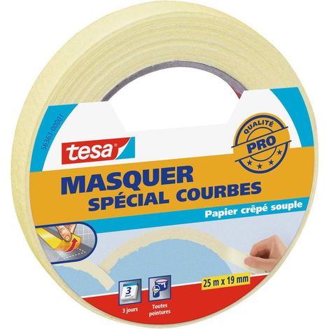 Ruban Masquage Tesa Courbes 19mmx25m Adhésif Flexible Pour Lignes Courbes Précises - Générique
