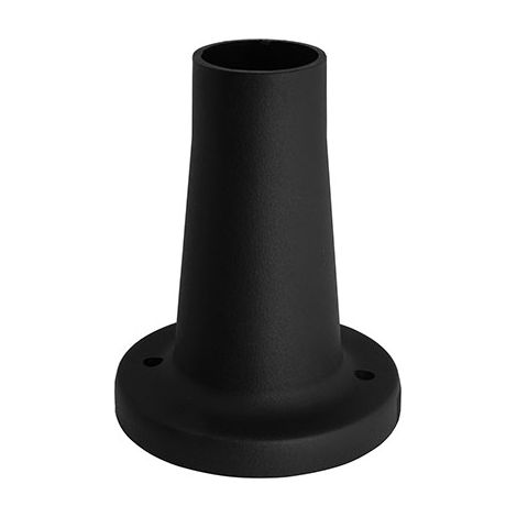 BASE X LAMPIONE GLOBO  ABS NERO H.CM 18