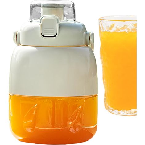 Extracteur fruits portable 800 ml, machine électrique multifonction agrumes orange citron vert (1/5)