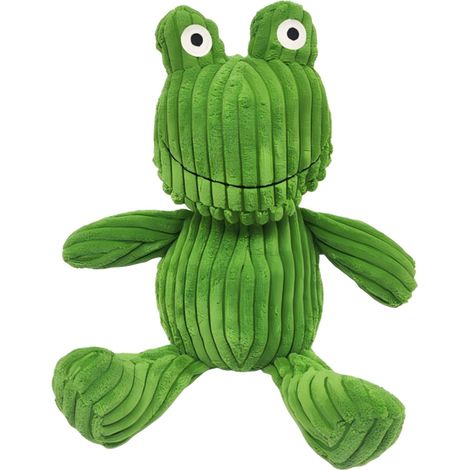 Relaxdays Türstopper Frosch, Baumwolle & Sand, dekorativer Türpuffer für Boden, Türsack Tier HxD: 30 x 10 cm, 1kg, grün