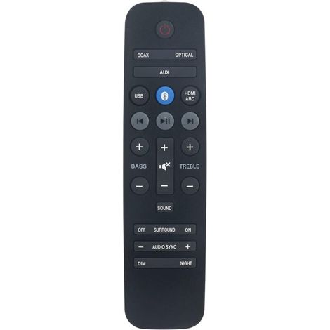 Télécommande Rechange pour Philips Soundbar HTL3140 HTL3140B/12 A1037-26BA-004 HTL3160 CSS5235Y/93 CSS5235Y HTL3160B HTL3160S HTL3140B HTL3140B/F7 HTL2163B/F7 HTL3110B HTL3110