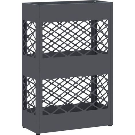 Armature de parapluie gris anthracite, 28 x 12 x 41 cm, acier. (1/5)