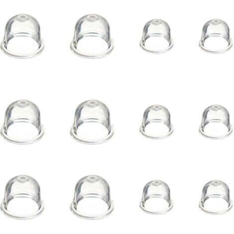 12 Pièces Carburateur Amorce Pompe Ampoule 19 mm et 22 mm Poire Pompe Amorcage Accessoires de Carburateur pour Debroussailleuse Tronçonneuse Souffleur Tondeuse - Bluedeer (1/4)