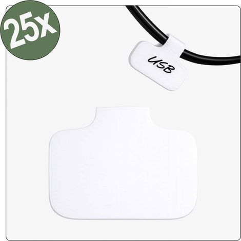 Quadrios 26CA783 26CA783 Etichetta per cavi 40 x 20 mm Colore campo di marcatura: Bianco Numero di etichette: 25