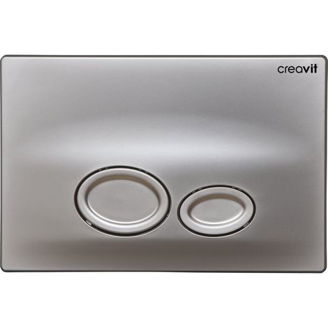 Creavit Drop WC Betätigungsplatte 2-Mengen-Spülung Basalt matt Creavit Drop WC Betätigungsplatte 2-Mengen-Spülung Chrom Matt (1/2)
