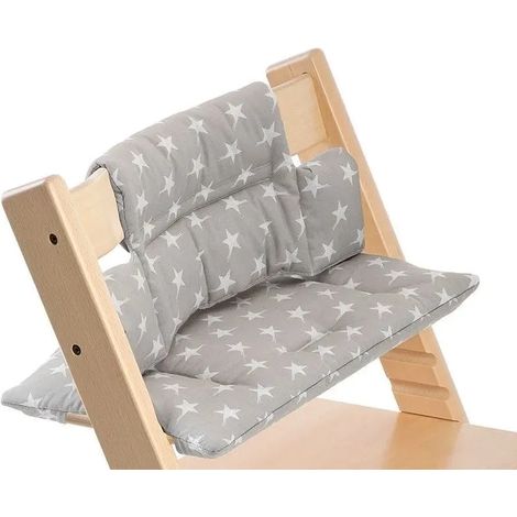 Coussin lavable Trona, accessoire pour alimentation bébé avec support Trona Grey Star-FQ- Grey Star (1/5)