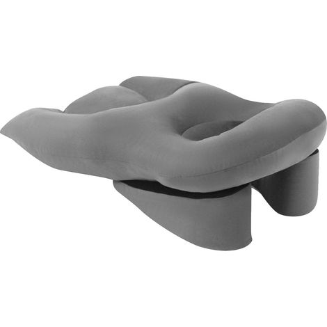 Coussin à plat, Design ergonomique, Rembourrage de soutien, Gris Clair (1/2)
