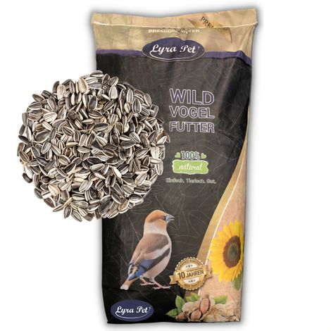 Lyra Pet – Graines de tournesol striées 25 kg – 100% naturelles – Riche en protéines et matières grasses – Pour oiseaux sauvages (1/5)