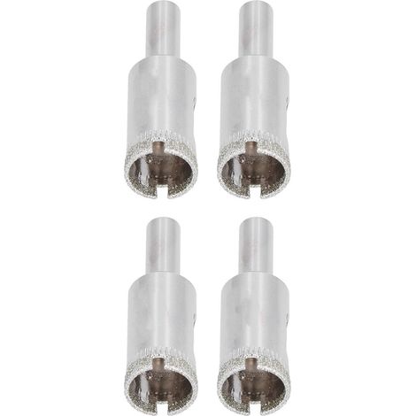 Scie cloche à strass (lot de 4) en acier allié robuste et durable, résistante à l'usure, pour un gain de temps et un perçage efficace du verre. (1/5)
