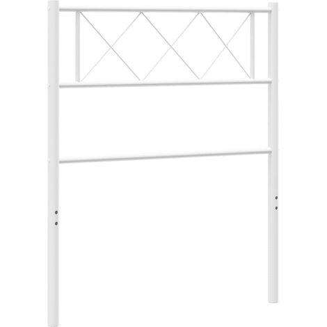 Maison Exclusive - Tête de lit de remplacement métal blanc 100 cm (1/5)