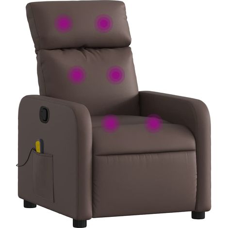 Maison Exclusive - Massagesessel Braun Kunstleder
