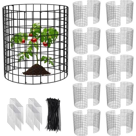 Cage à Plantes Contre Animaux,Protecteurs de Plantes Contre Les Animaux,42.8 x 33cm Grillage de Protection Extensible,Protection Plantes Arbustes et Légumes Contre Les Animaux (10 pcs) (1/5)