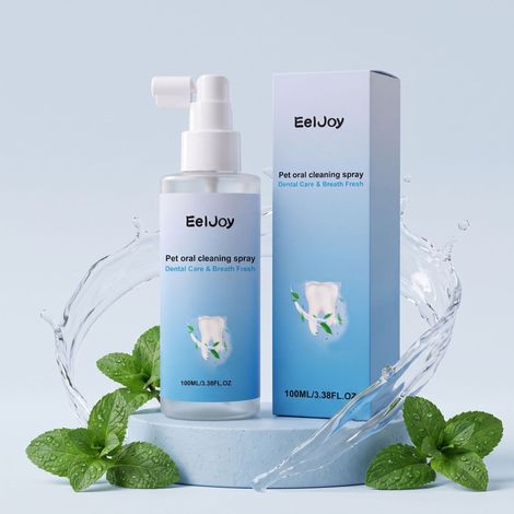 Spray d'hygiène buccale pour animaux : nettoie en douceur la bouche des animaux et rafraîchit leur haleine. Convient aux chats et aux chiens. – 100 ml (1/5)