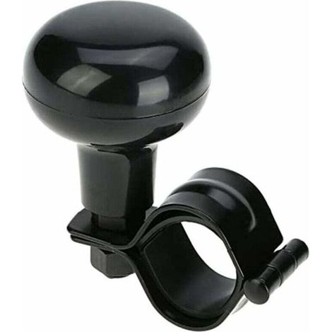Bouton de poignée sur la poignée de direction, bouton de ballon de ballon, boule de véhicule de volant, clip universel, adapté aux novices, noir (1/5)