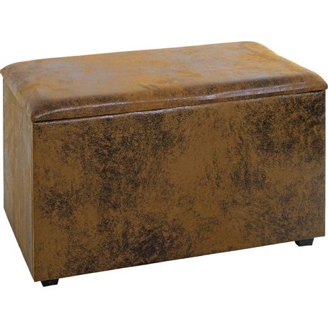 HAKU Möbel Cassapanca per sedili marrone, vintage, MDF, tessuto - Dim. L 65 cm x A 42 cm x P 40 cm, Stile Moderno (1/4)