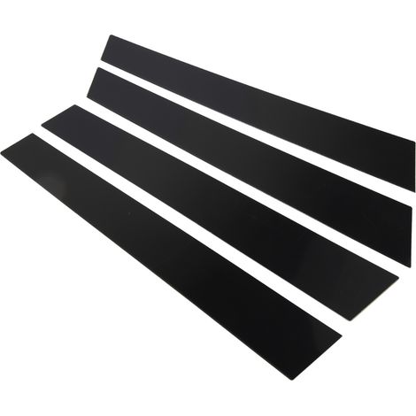 Glänzend schwarzer, kratzfester B-Abdeckaufkleber, Fensterrahmenverkleidung, 4 Stück, für Panamera 970 2009 bis 2016 (1/5)