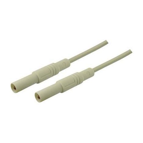 Hirschmann Test & Measurement MLS GG 200/2,5 Puntali di sicurezza Spina a banana 4 mm Spina a banana 4 mm 2.00 m Bianco