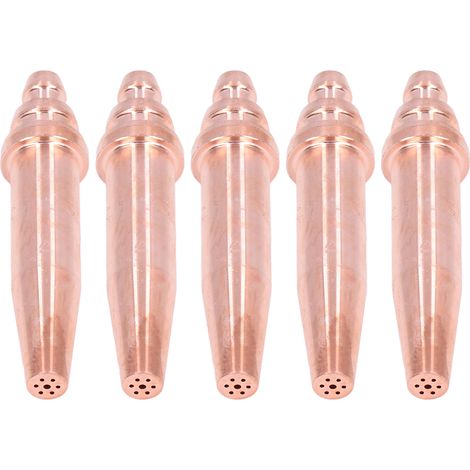 Jeu de 5 Embouts de Chalumeau Découpeur Acétylène Pression Égale, Buses Torche G02-3 Taille 3, Accessoires (1/5)