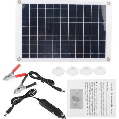 Panneau Solaire Pliable 50W Cellule Monocristallin Double USB Chargeur pour Voiture Camping-Car Bateau Extérieur (1/5)