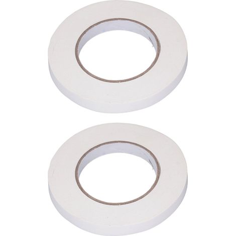 Ruban adhésif double face 15mm x 50m, waterproof PE, résistant à l'eau, pour fixation, lot de 2 rouleaux, ruban auto-agrippant (1/5)