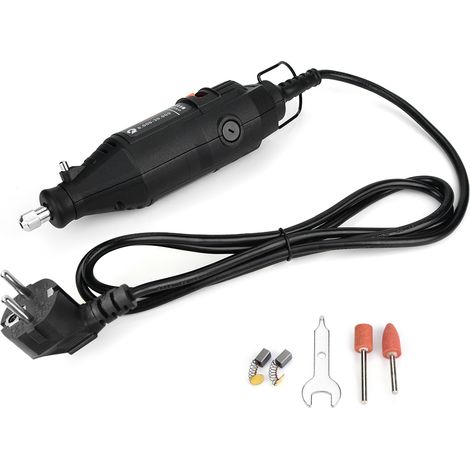 Perceuse électrique 130W, ponceuse polisseuse rotative multifonction, outil de meulage et polissage 220V prise UE, machine à graver et lustrer pour bricolage. (1/5)