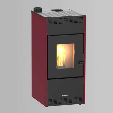 Estufa de Pellets 10 kW RHEA Burdeos Silenciosa hasta 90 m² (1/4)