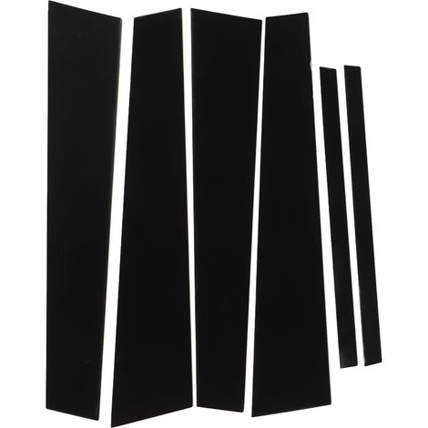 Lot de 6 garnitures de montants de porte B, noir brillant, autocollant pour vitre latérale extérieure, pour Honda Accord 8e génération (2008-2012) (1/5)