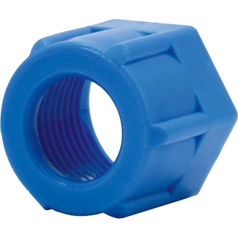 Écrou de serrage M14 x 1,0 pour tuyau 10/8 mm, SW 17 - Pression de fonctionnement 0-10 bar, temp -10 °C à 60 °C, POM (1/4)