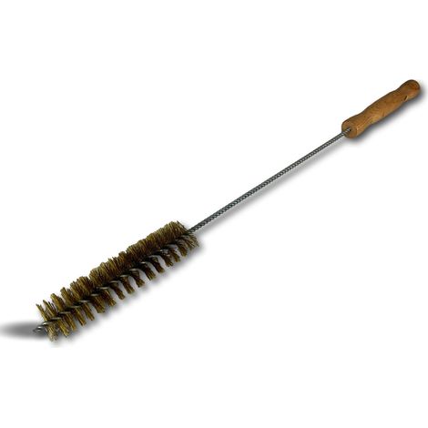 Goupillon chauffage manche bois Fil acier garnissage 100 mm Longueur 45 cm - Quantité x 1 - Goupillon manche bois (1/5)