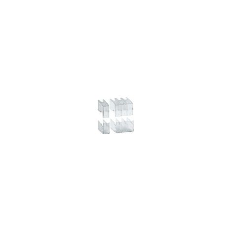 Capot cache borne 4P inter 20A - APPAREILLAGE DE TETE HAGER HZC212 (1/2)