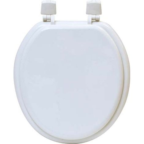Abattant wc mdf 17 pouces attaches plastiques - blanc - Tendance (1/3)