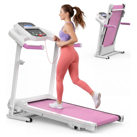 Tapis roulant con inclinazione, tapis roulant compatto da 2,5 HP per la casa, tapis roulant elettrico portatile con maniglie, pedana di camminata leggera, tapis roulant da corsa compatti, pedana di ca (1/5)