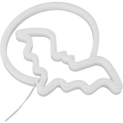Enseignes lumineuses néon Lune et Chauve-souris, LED, alimentées par batterie USB, pour décoration murale, chambre, bar ou fête d'Halloween. (1/5)
