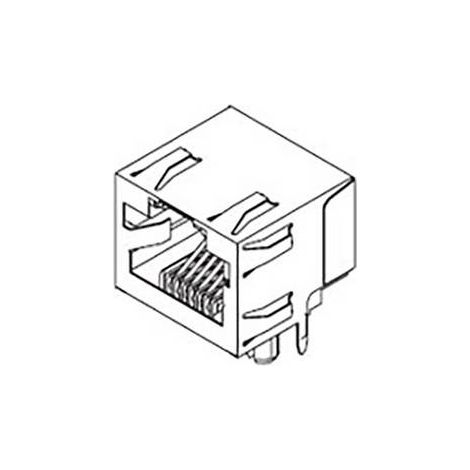Molex Jack/fiche mod Cat 3 438600001 Femelle noir 1 pc(s) (1/2)