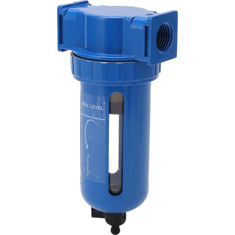 Filtre à air comprimé, purge manuelle, alliage de zinc, acier inoxydable haute dureté, séparateur d'eau pour compresseur d'air, filetage NPT 1/2". (1/5)