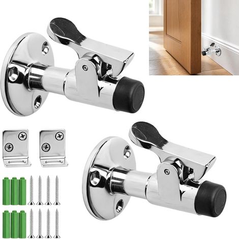 Arret De Porte Avec Frein: Lot De 2 Butée De Porte, 7cm Butoir De Portes Matériel Antiventi Avec Crochet Pour Mur, Clôture, Bateau De Croisière, Bateau, Hôtel, Extérieur, Garage, Appartement, Chambre (1/5)