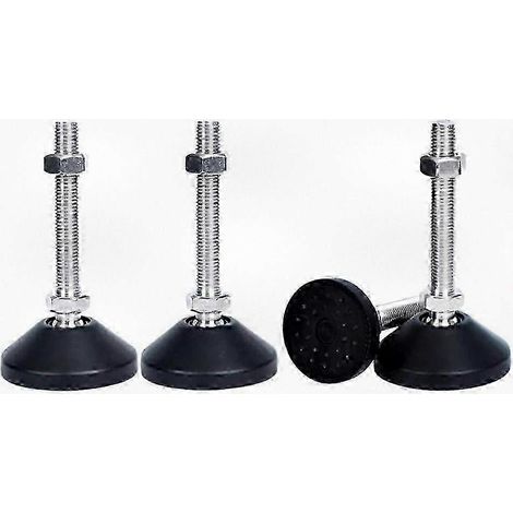 Lot de 4 vis réglables M8x50 pour pieds de meubles, patins universels en silicone pour la mise à niveau et la stabilisation (1/5)