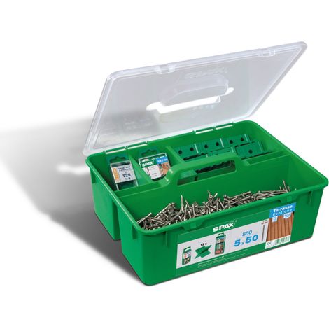 Spax Green Box Terrasse A2 Zyl.-Kopf T-Star T25 Fixiergew. 850 St 5x50 (1/5)