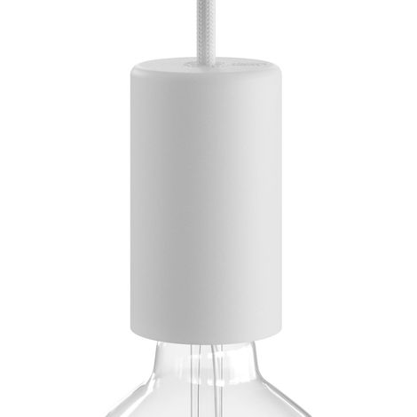 EIVA Elegant, Kit portalampada per Esterno E27 IP65 in Silicone - Il Primo portalampada IP65 cablabile al Mondo - Bianco