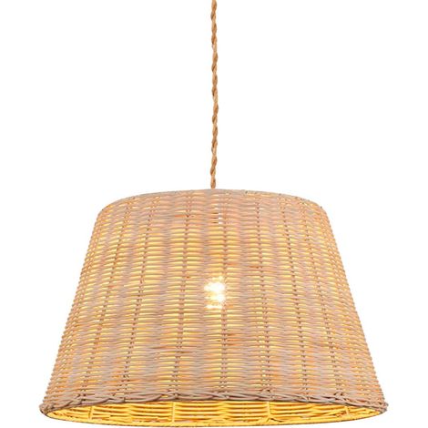 Suspension en osier "Hank" - Corde boho chic (1/5)
