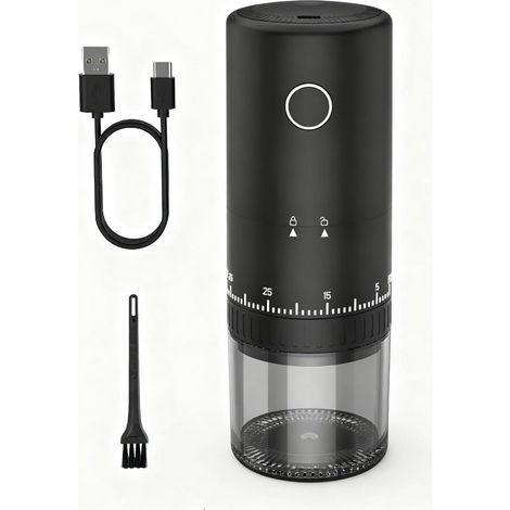 Molino De Café Eléctrico - Molino Portátil Con Batería Recargable De 2000 MAh Y Mecanismo De Molienda Cerámico - Para Viajes Y Acampada - 1 Unidad (1/5)