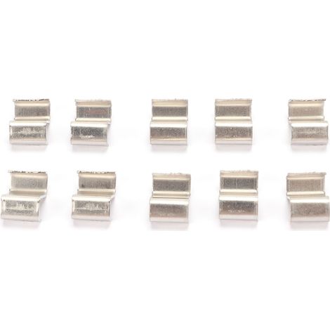 100 clips à ressort en Z, en acier inoxydable, sûrs et faciles à installer, clips de fixation en Z, spécialement conçus pour les serres de jardin. (1/5)