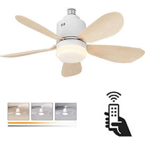 Ventilateur Plafond Multifonction 52.5cm, Lumière &amp Ventilation, Contrôle Intelligent, Économe (1/3)